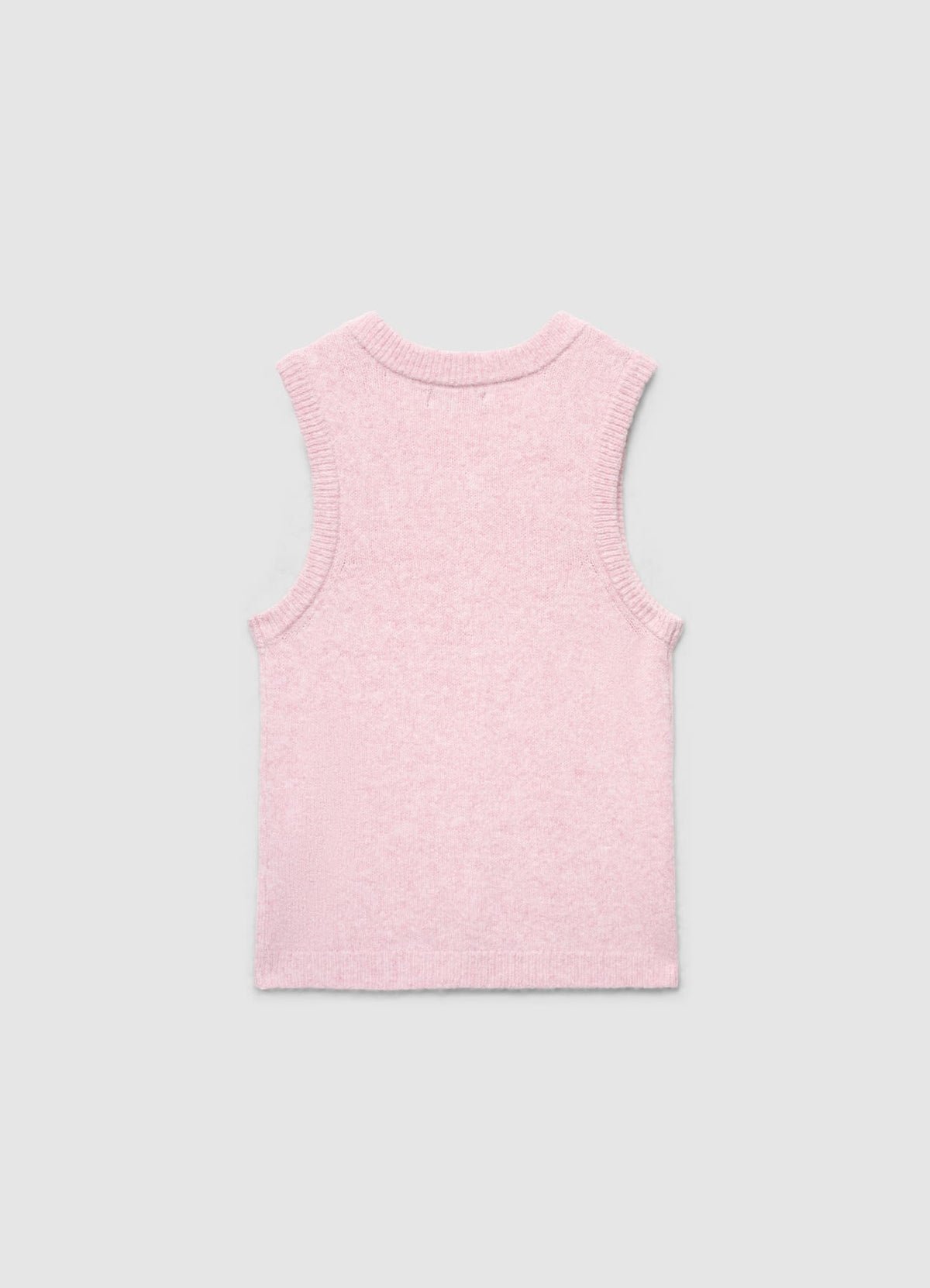 Sleeveless knit waistcoat