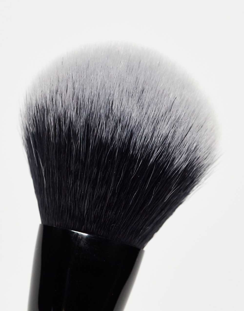 Pinceau visage double embout crème et poudre - Noir