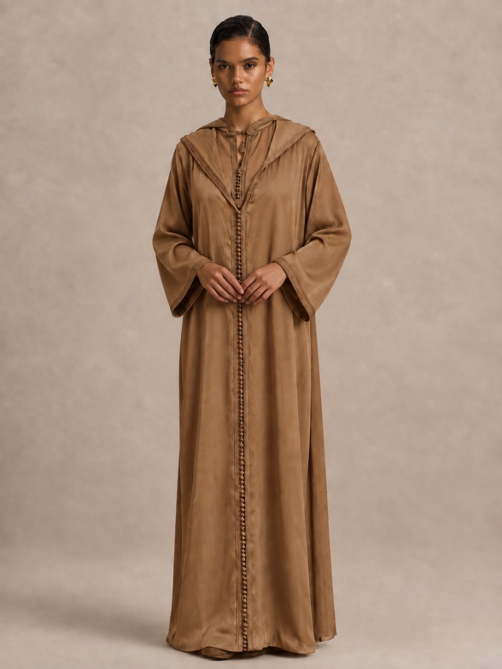 Djellaba ample à manches larges et pantalon