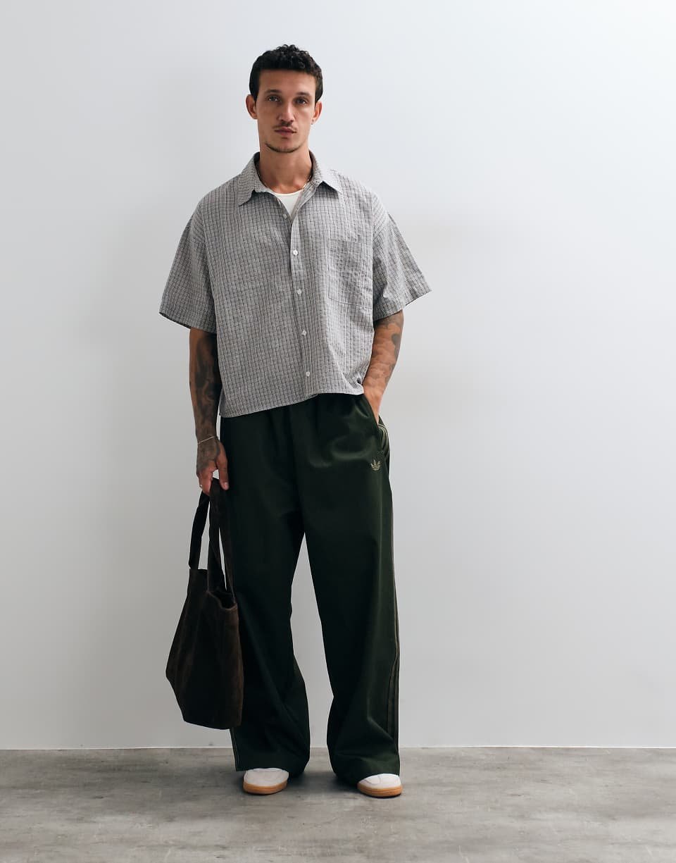 Chemise boxy b kmam qsar carreaux - Qahwi