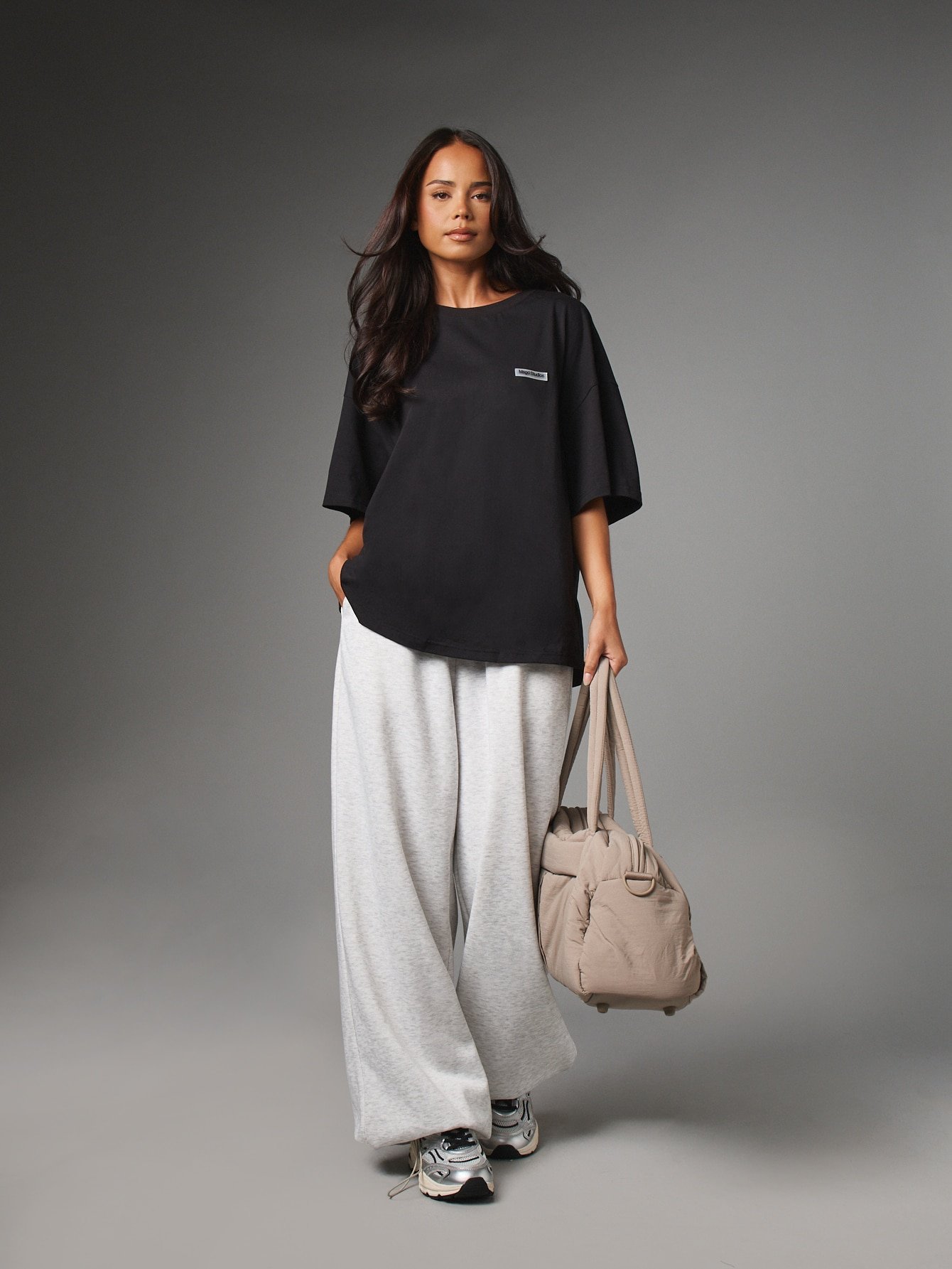 T-shirt oversize logo poitrine