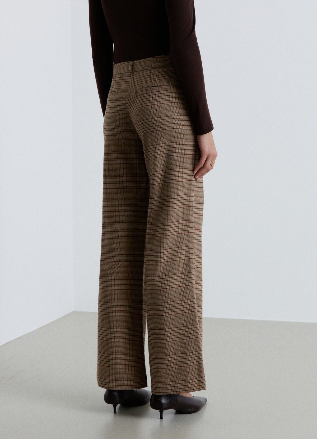 Pantalon palazzo prince de Galles