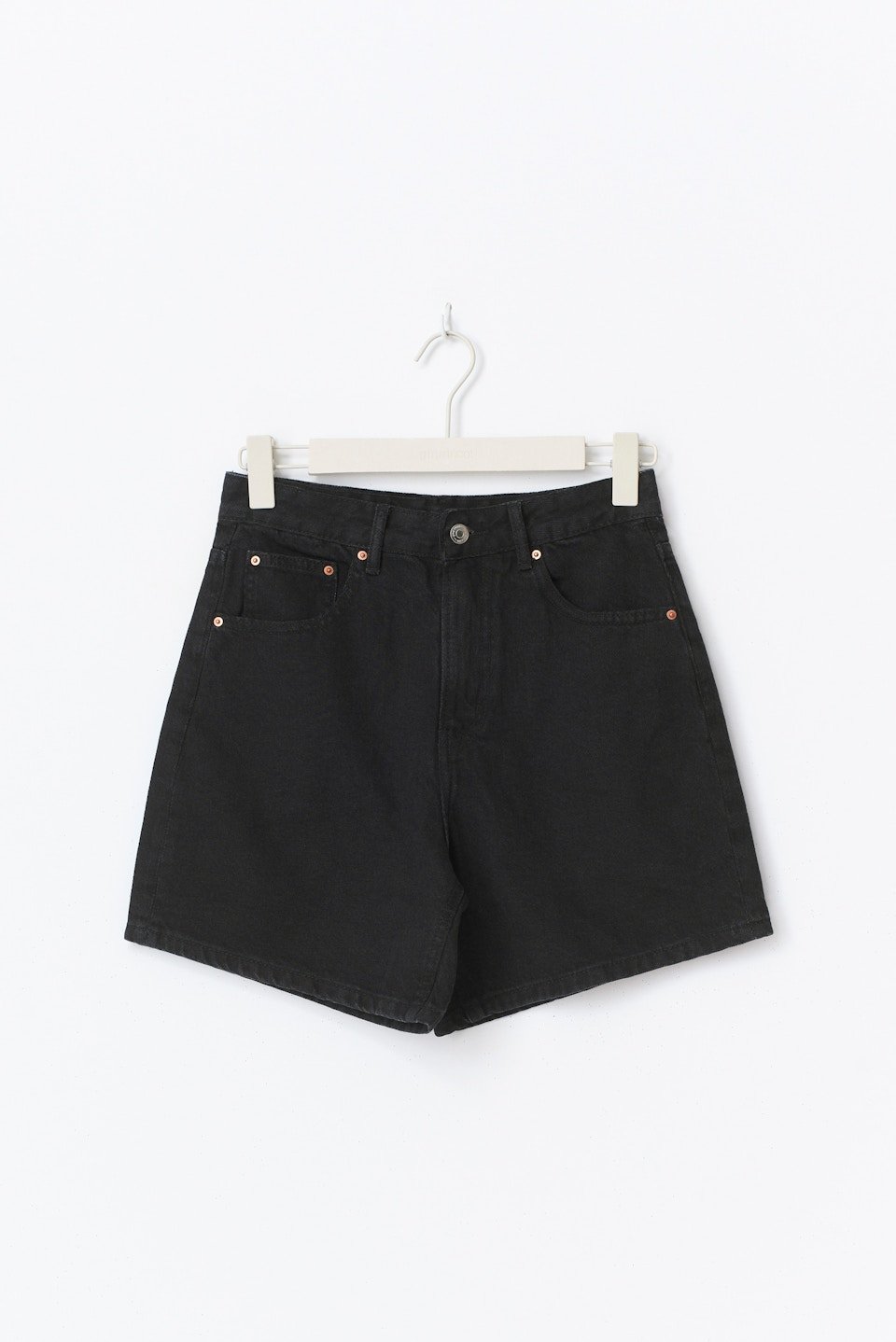 Short jean taille haute