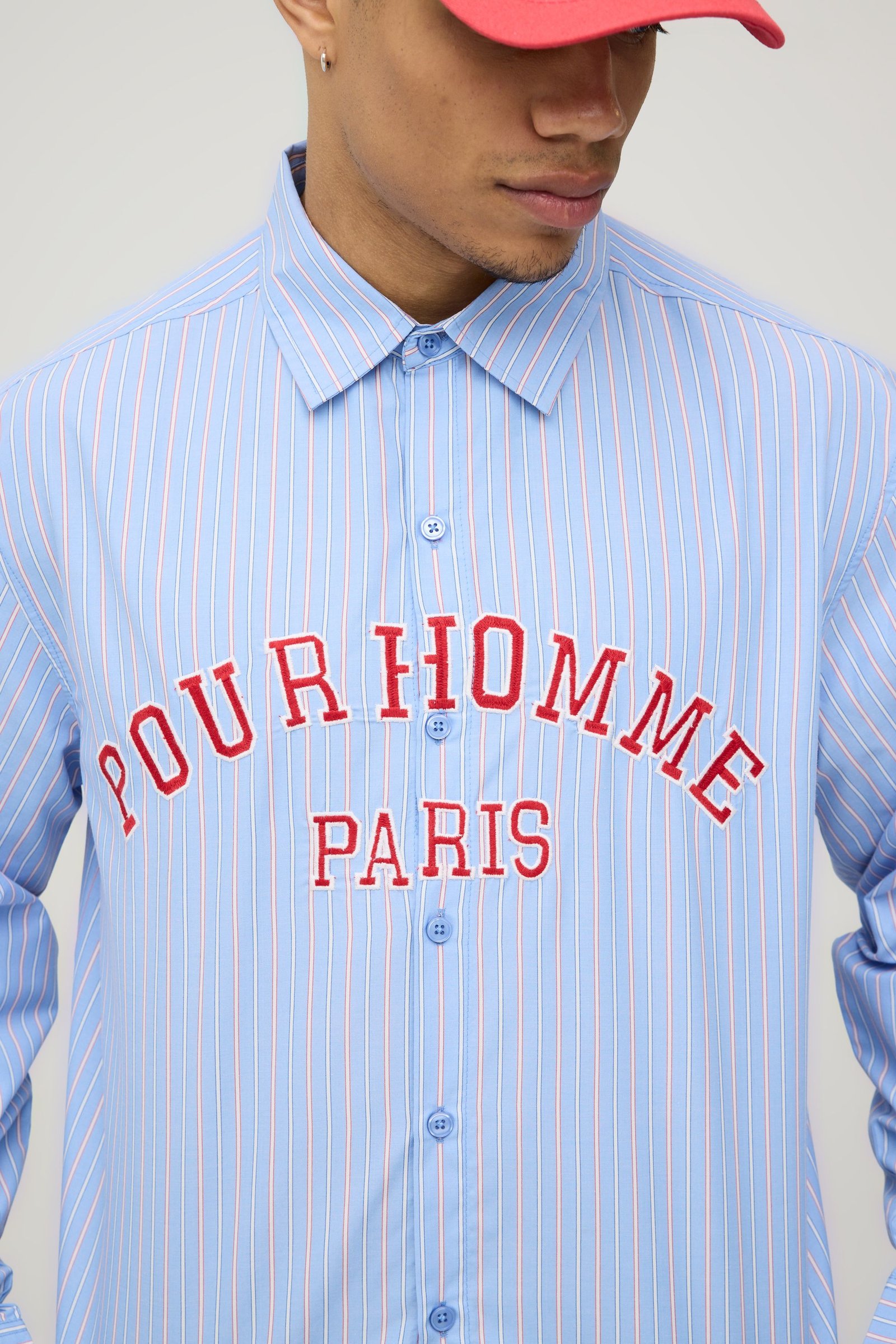 Chemise boxy b rayures multicolores
