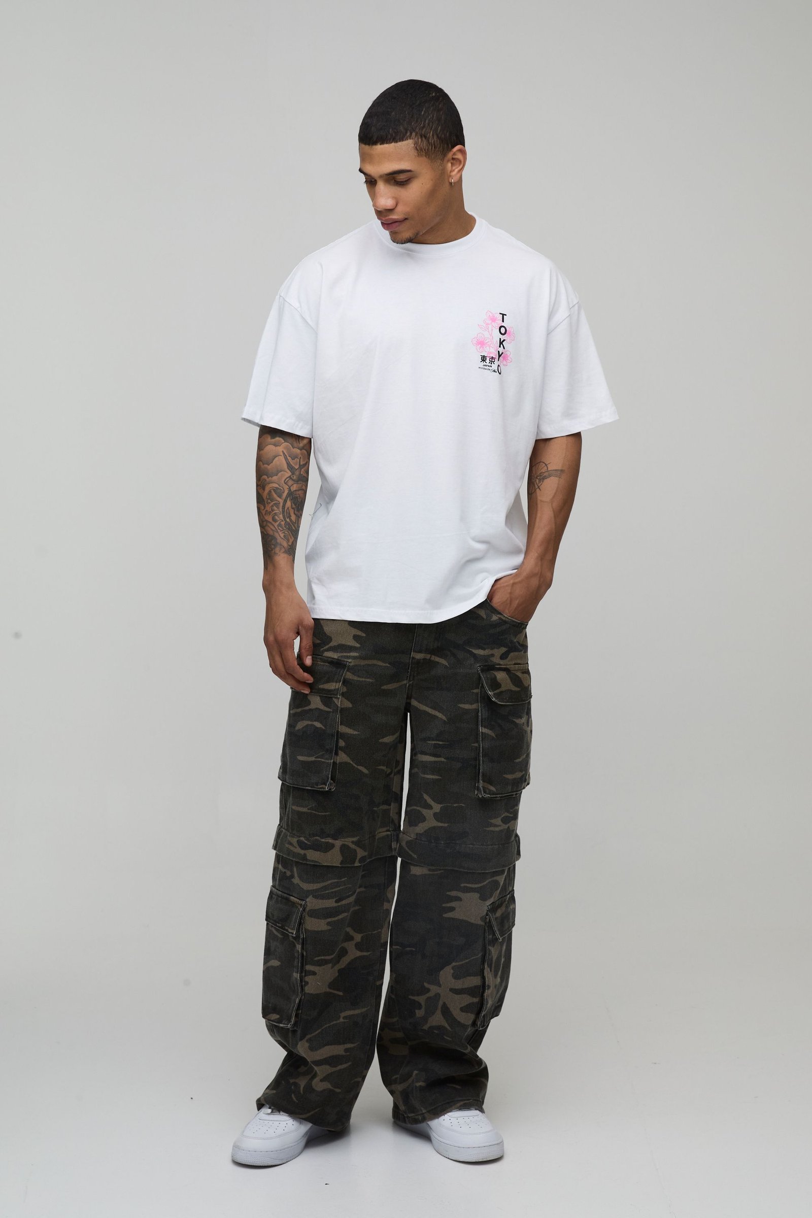 T-shirt oversize b imprimé nwar Tokyo