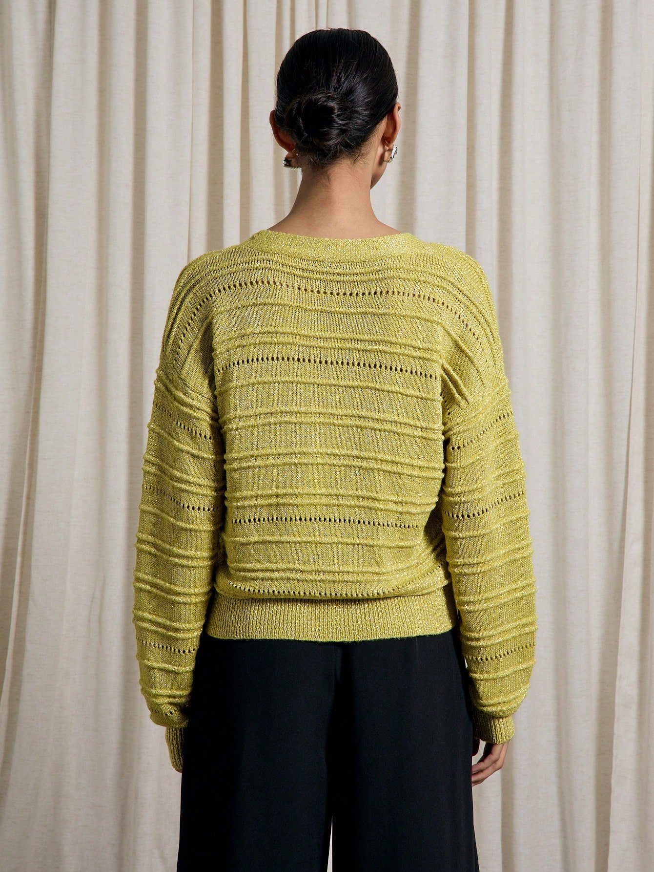 Cardigan tricot côtelé kaylme3 métallisé b sdaf