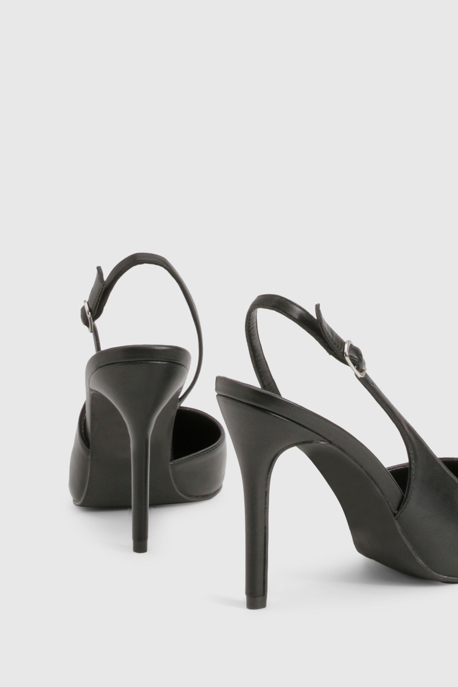 Escarpins b talon 3ali w bride men lor