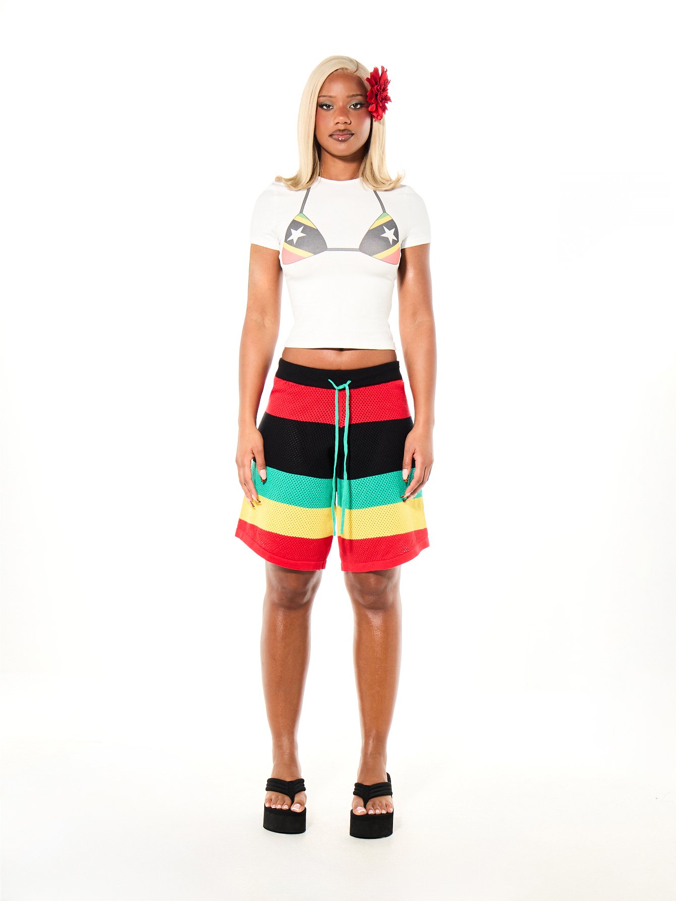 Short oversize taille basse crochet mkhettet