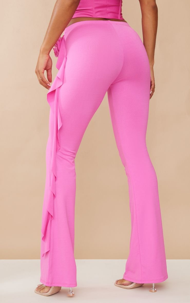 Pantalon skinny taille basse en tissu extensible