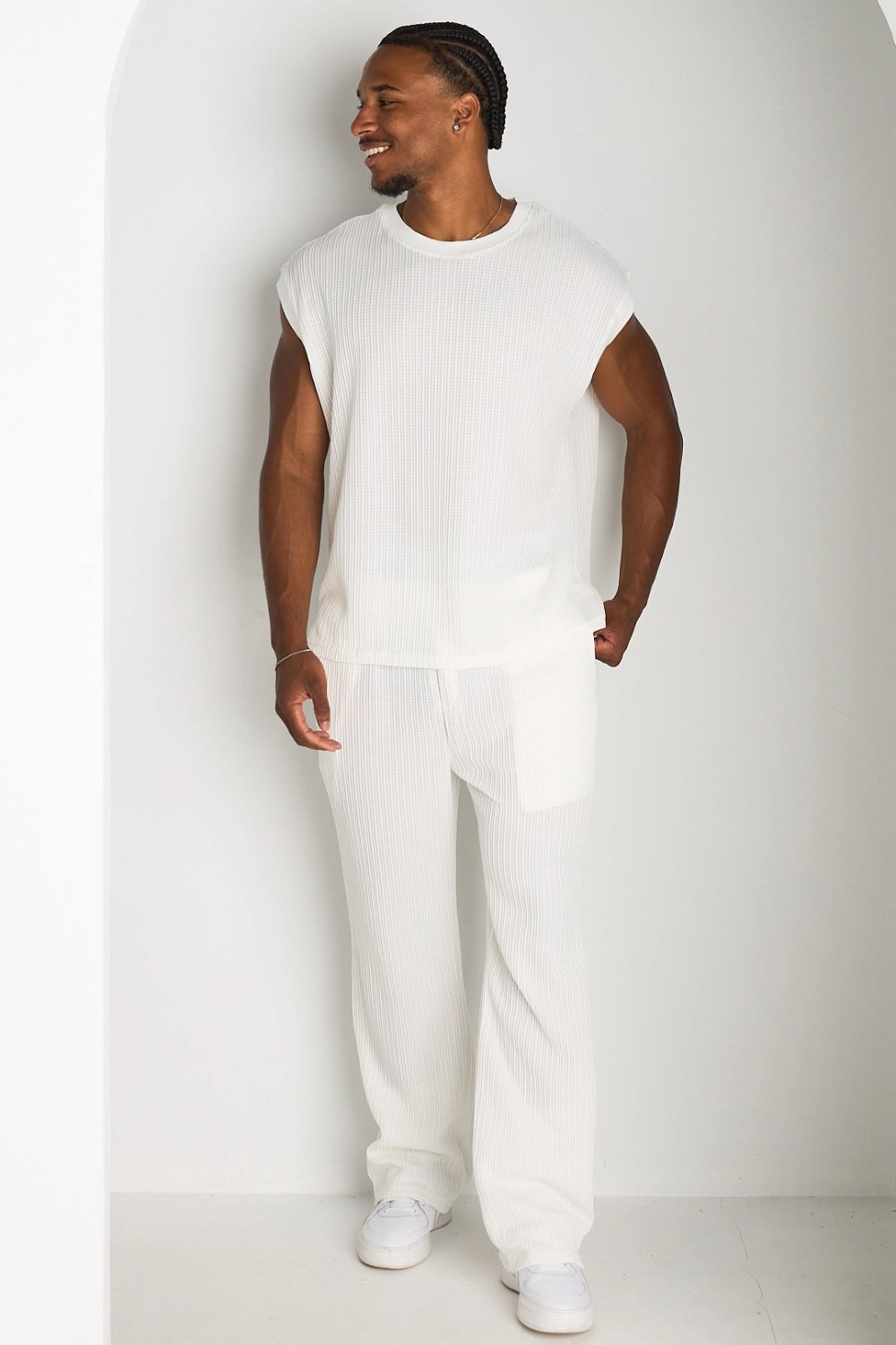 Ensemble débardeur w pantalon maille byed