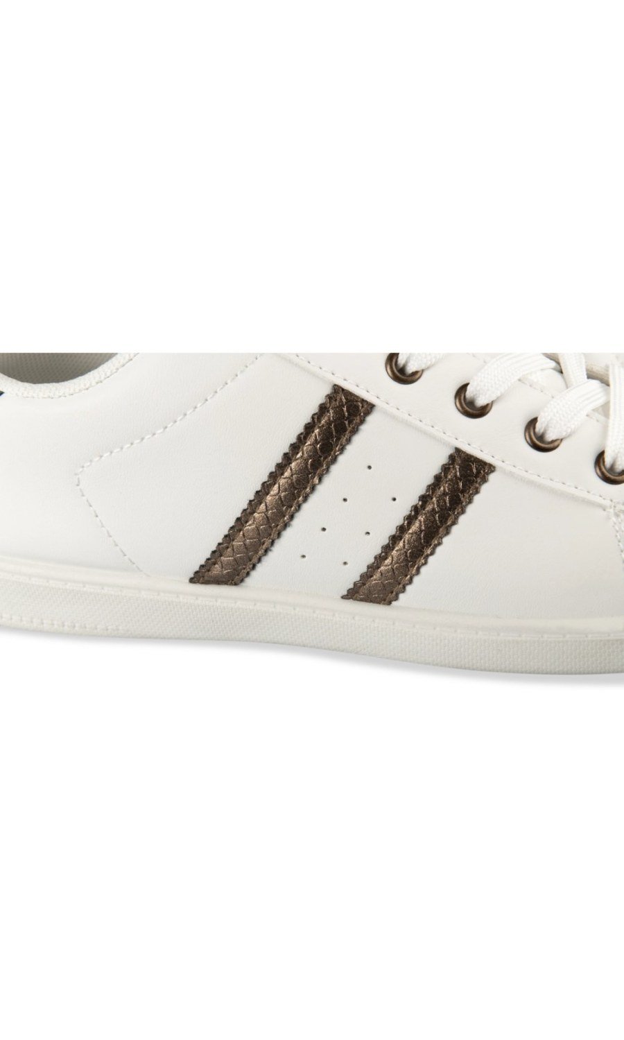 Baskets b bandes bronze byed