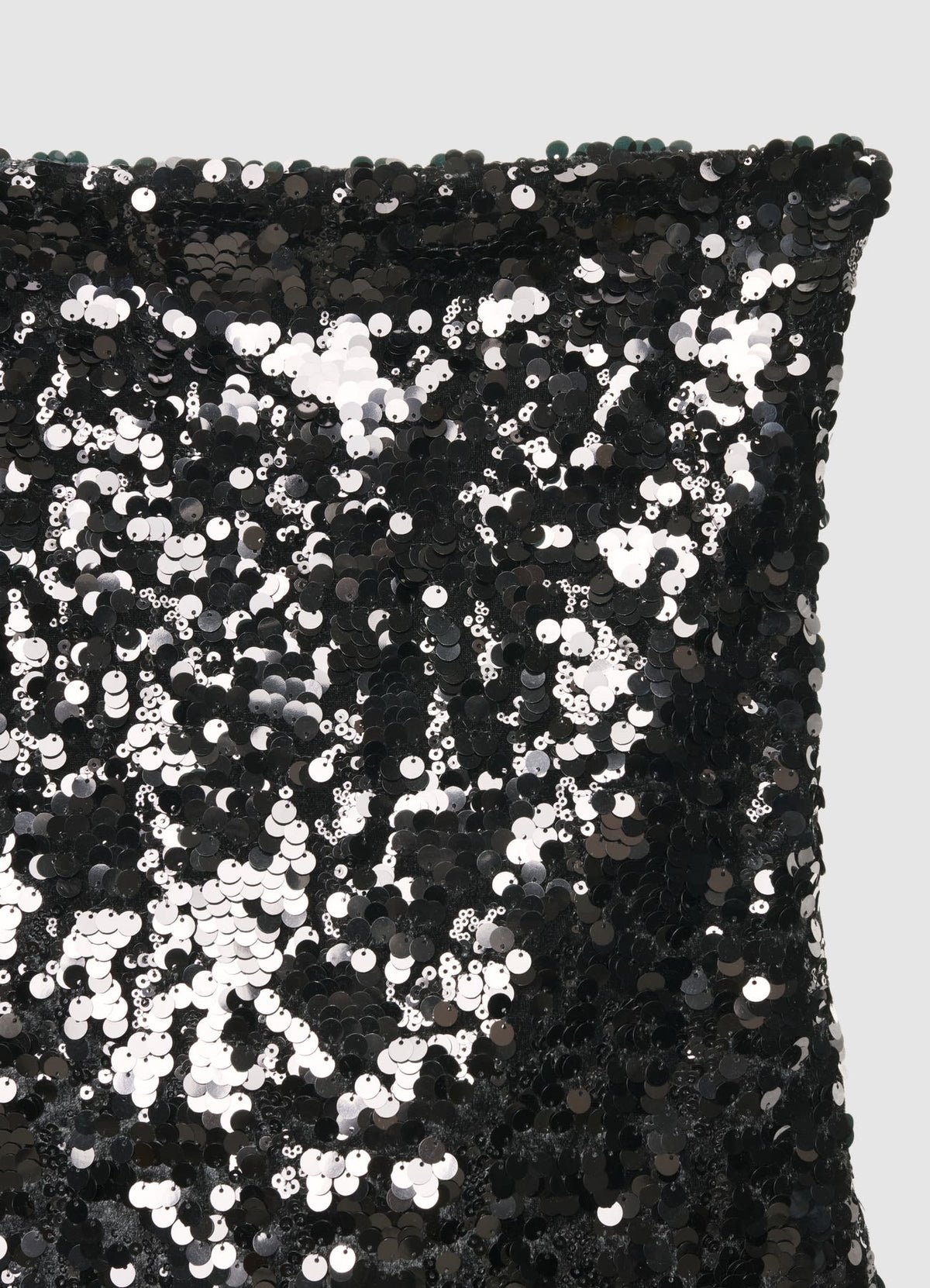 Robe courte bustier à sequins dos croisé