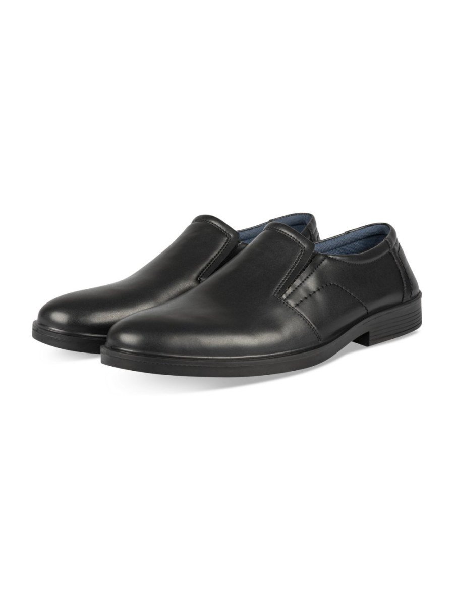 Mocassins de ville élastiqués noirs