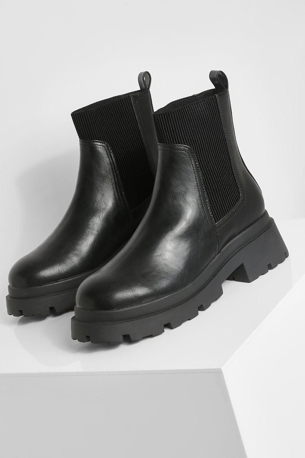 Bottines Chelsea b semelle ghlida - Pied large