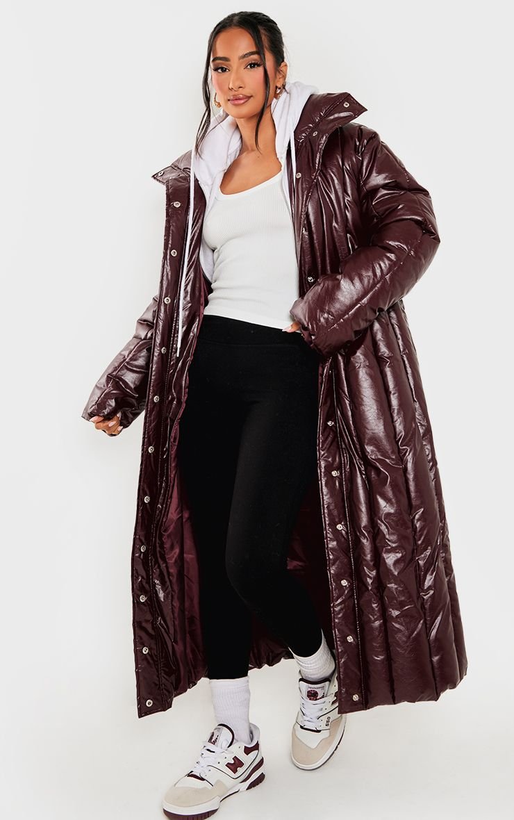 Manteau maxi matelassé b col 3ali - Petite