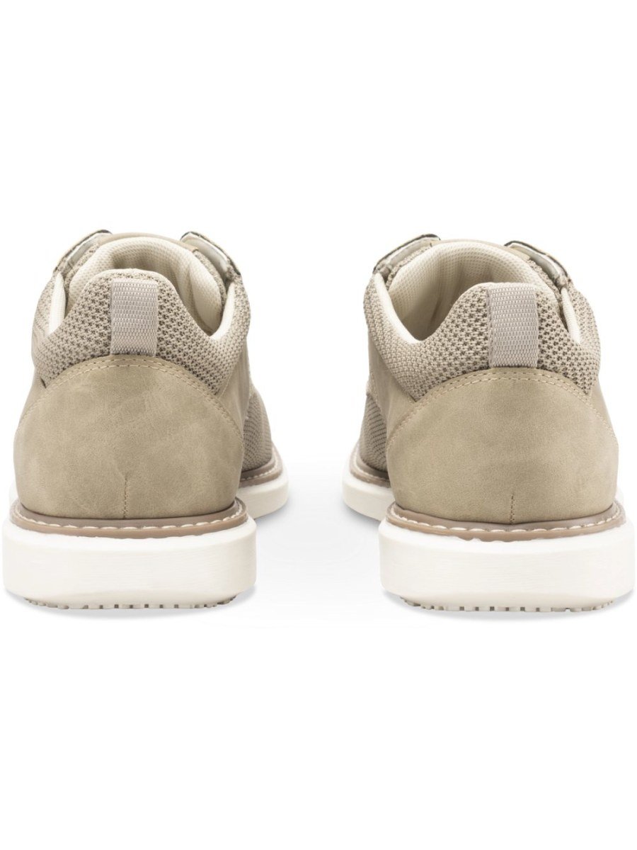 Derbies perforés aspect suédine taupe