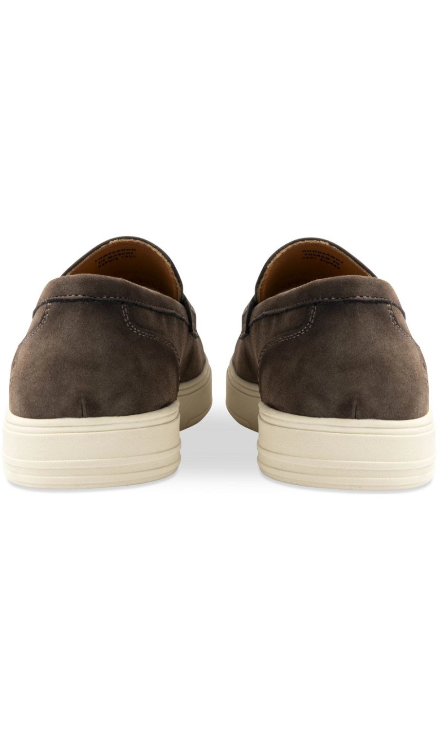 Dark brown casual penny loafers