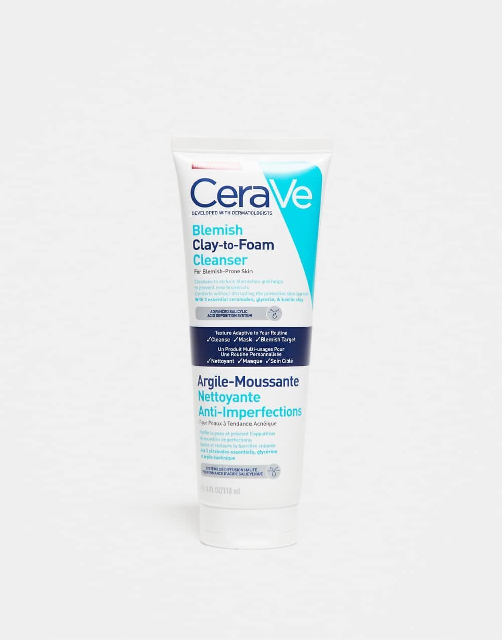 Clay-foam blemish cleanser - 118 ml