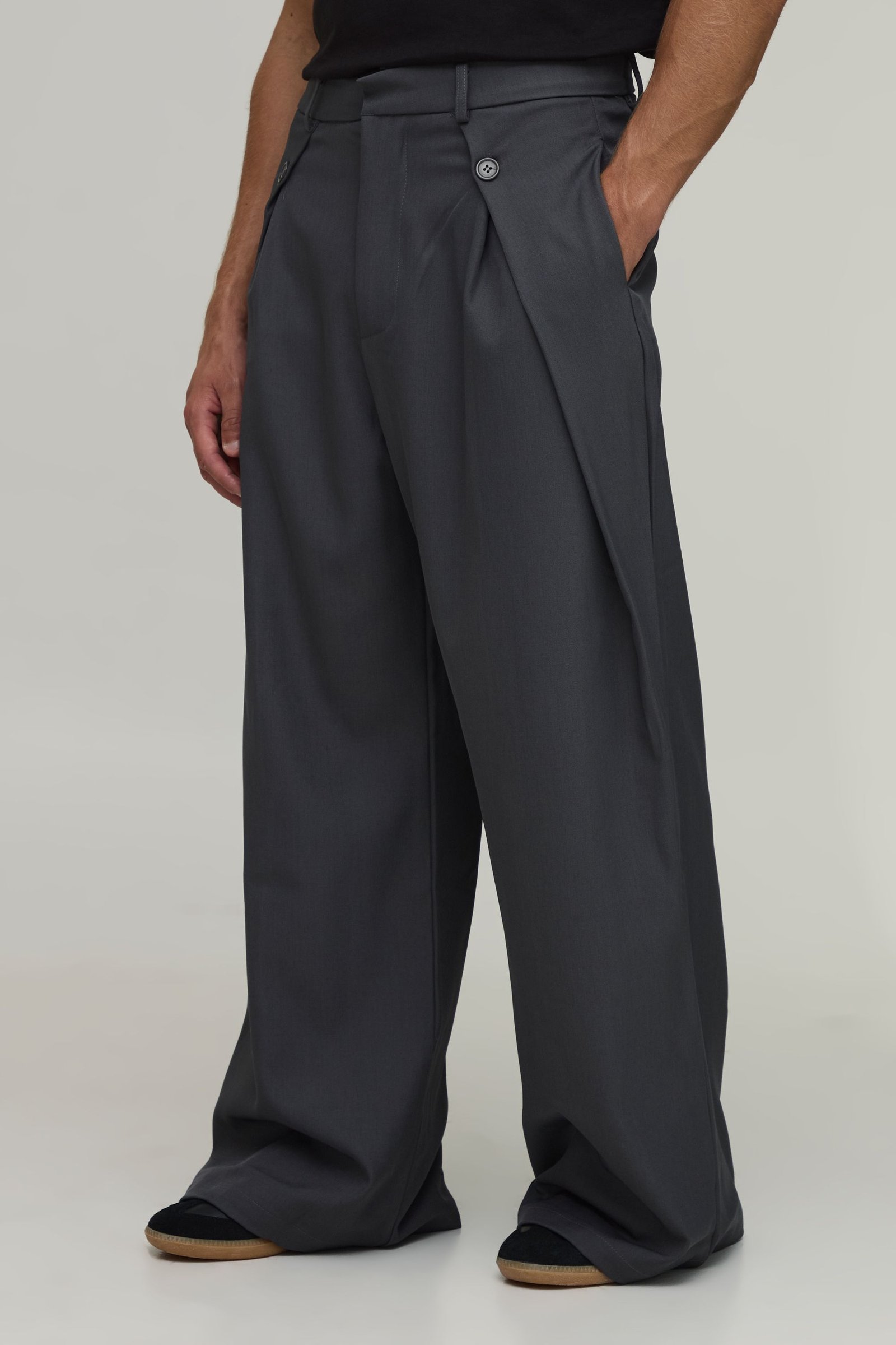 Pantalon De Costume Tailleur Jambe Large Ballon