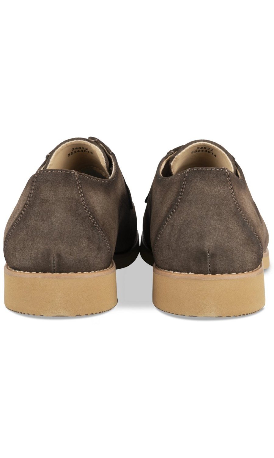 Derbies semelle gomme taupe