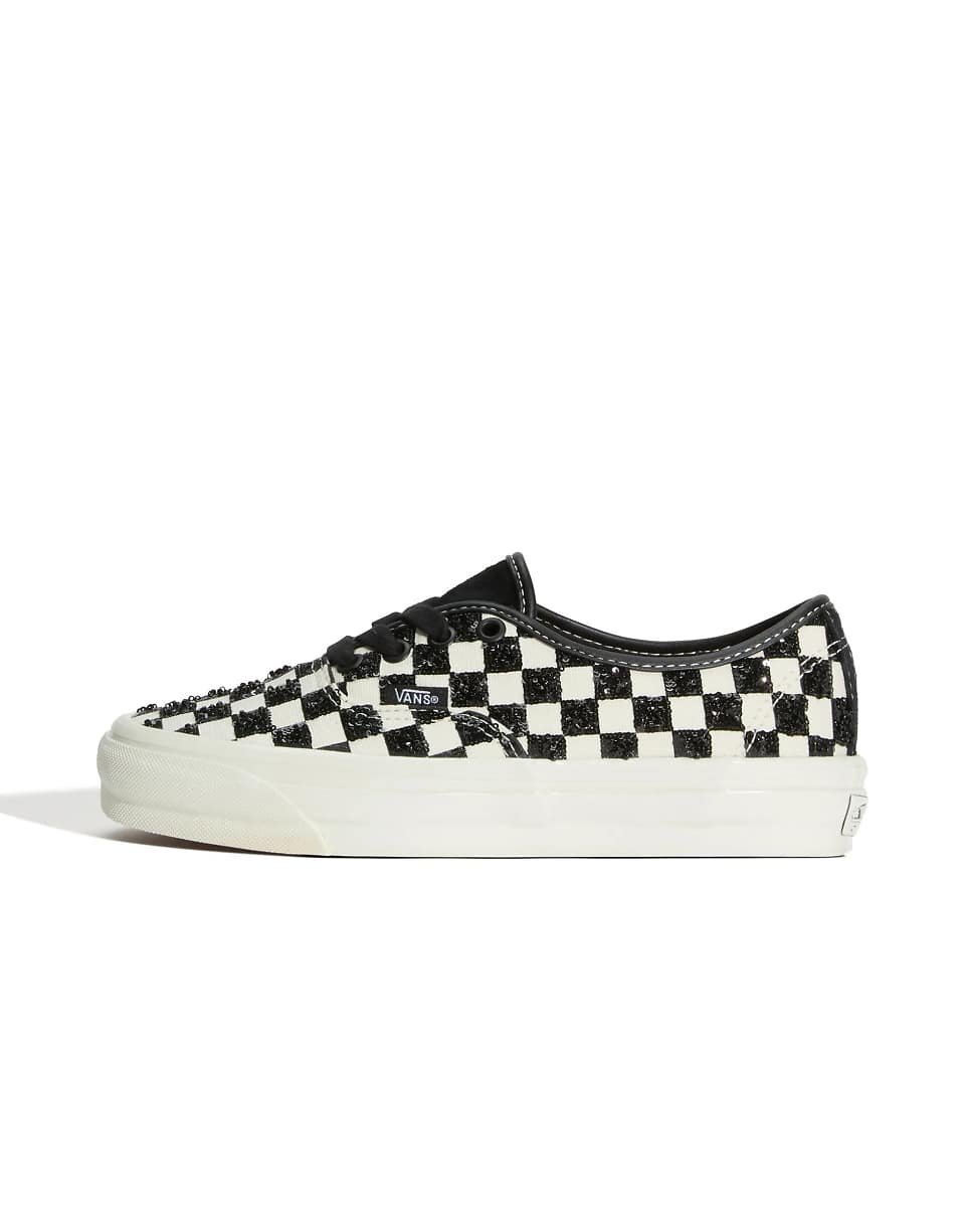 Authentic 44 trainers in black and white check