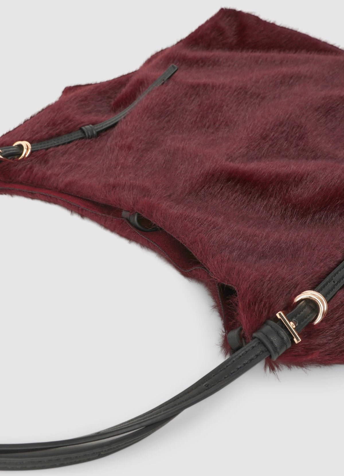 Cabas peluche b pochette