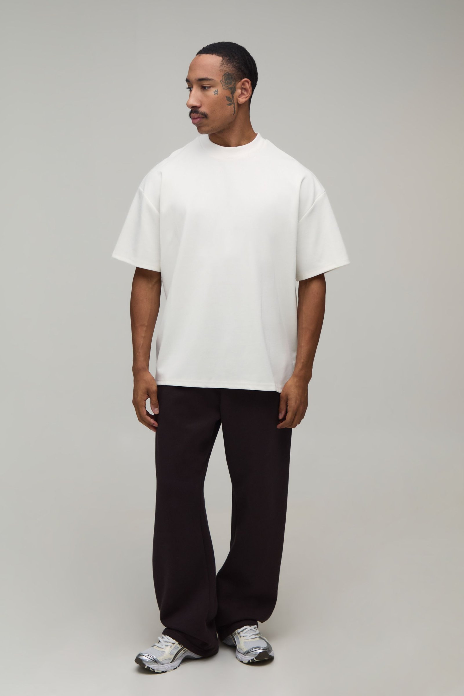 Pack dyal 2 t-shirts oversize ghlid col rond
