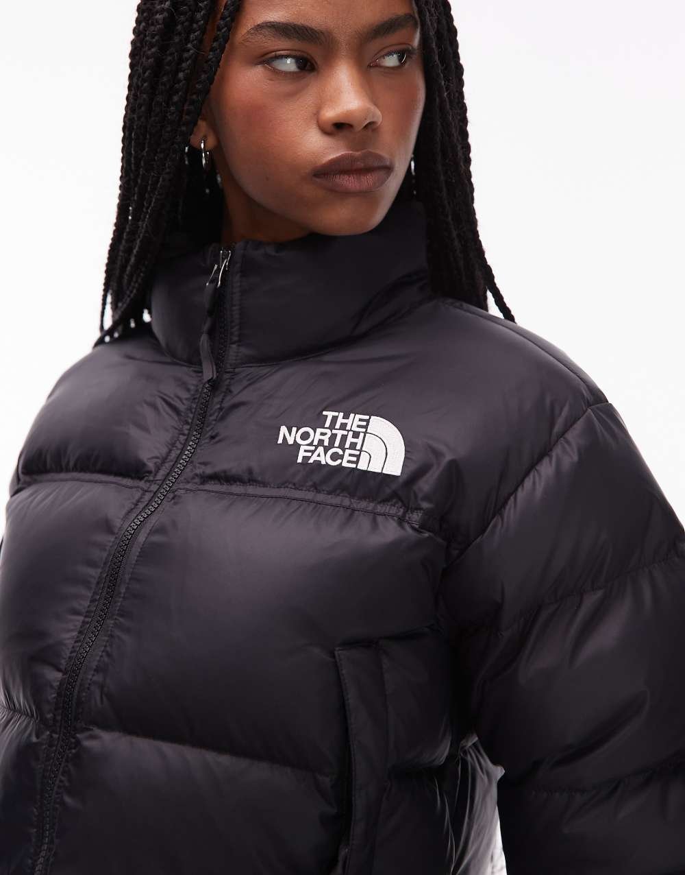 Nuptse short down jacket in black