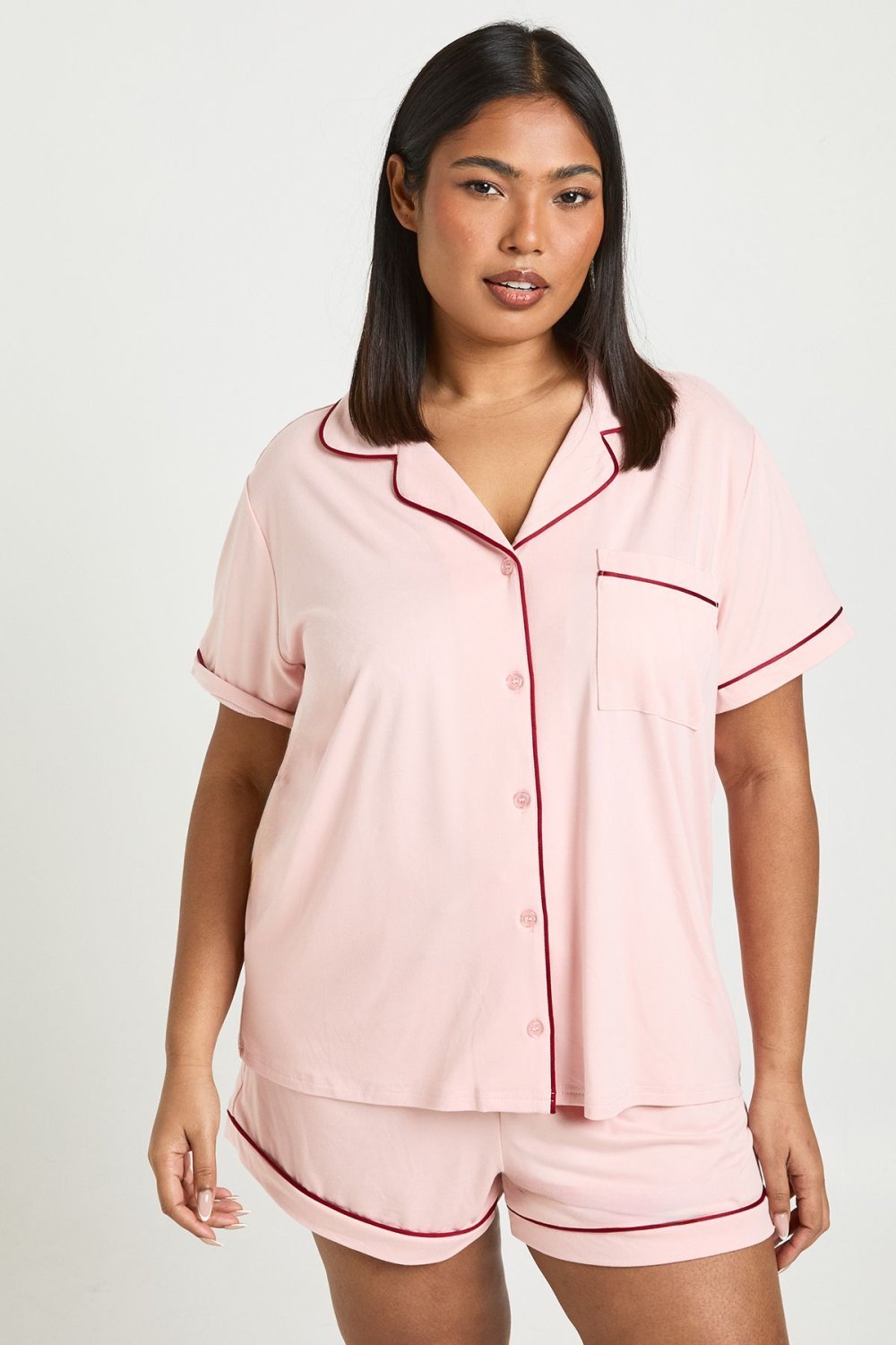 Jersey top and shorts pyjama set - Plus size