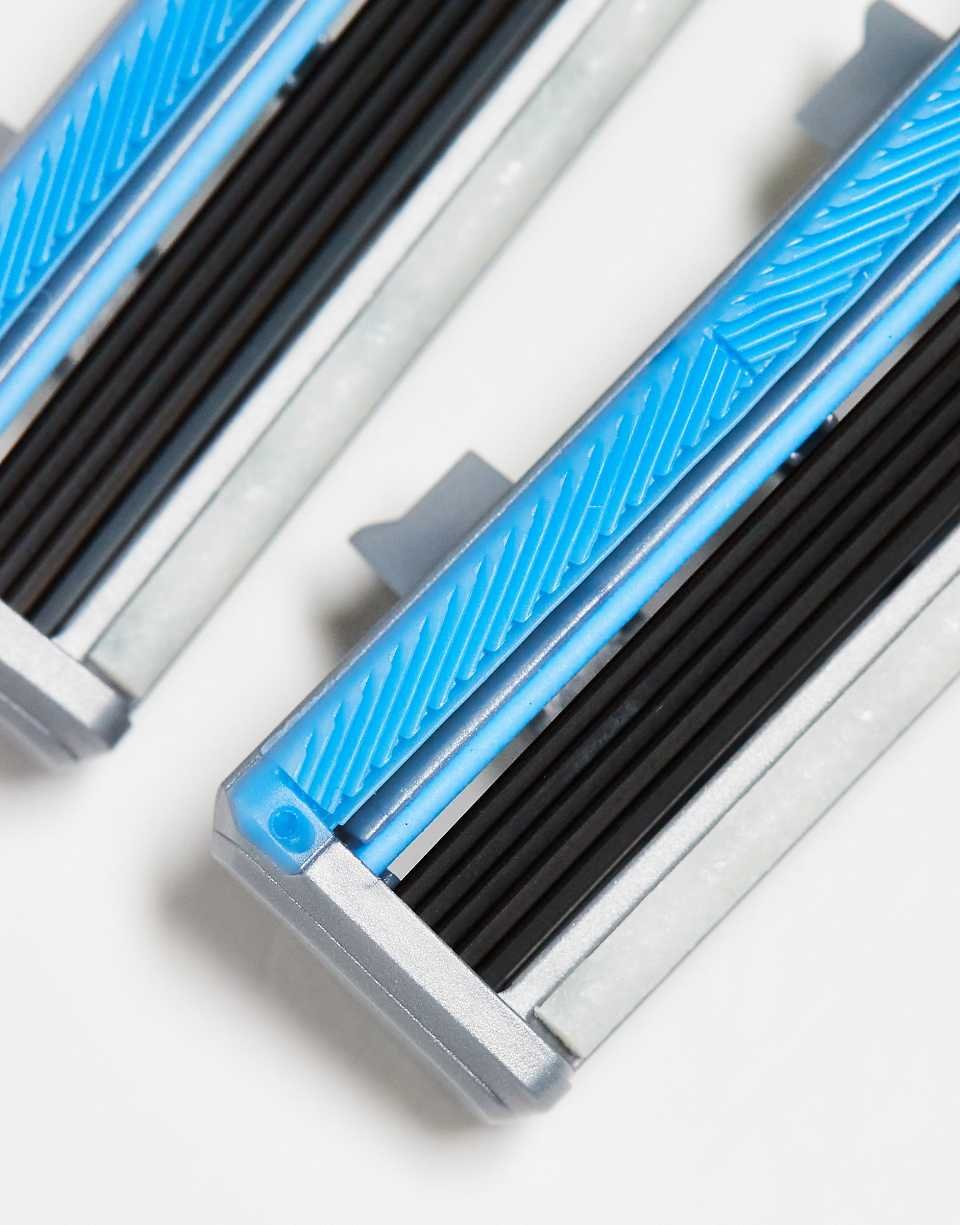 Lot de 4 lames de rasoir en acier pour peaux sensibles