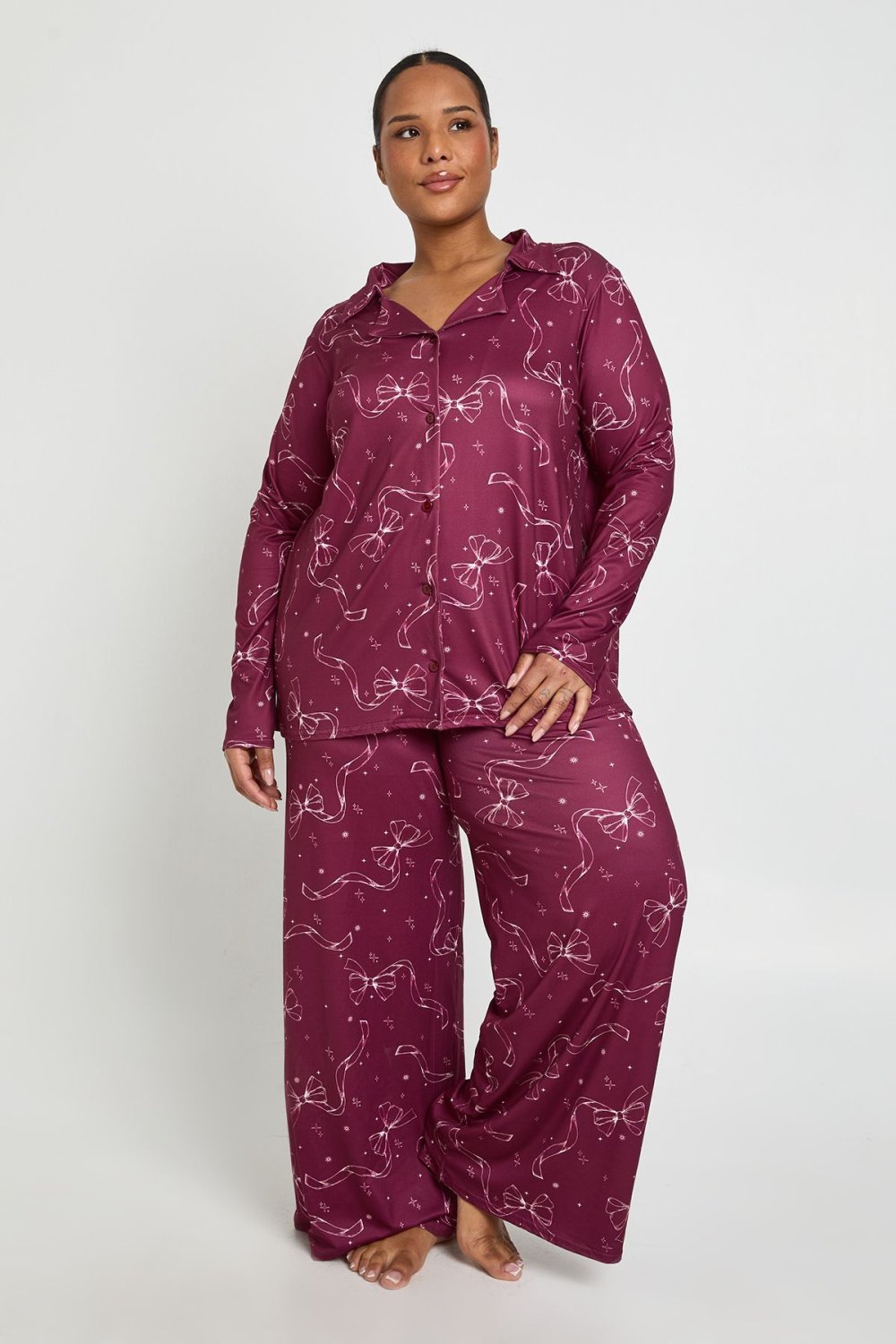 Pyjama chemise b fyonkat - Grande taille