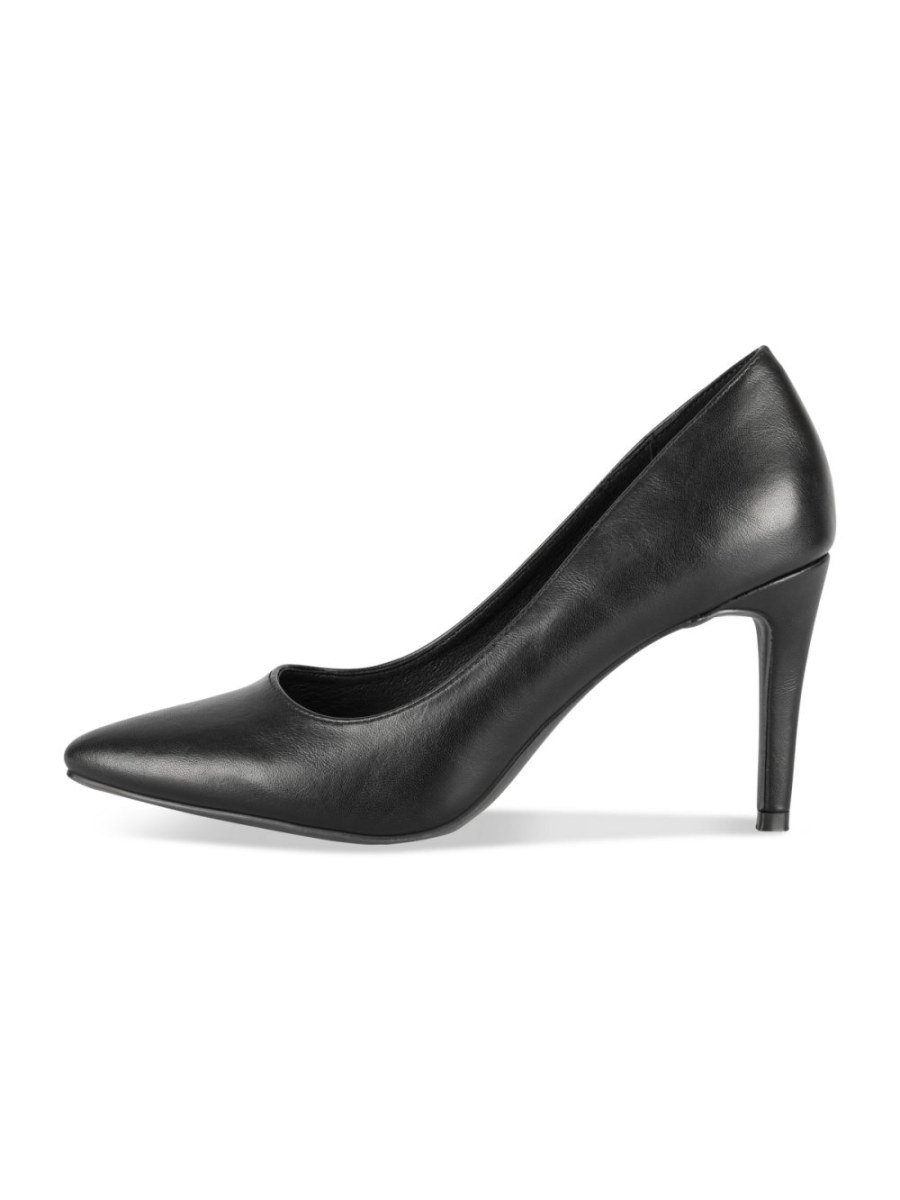 Escarpins pointus talon aiguille 8 cm noirs