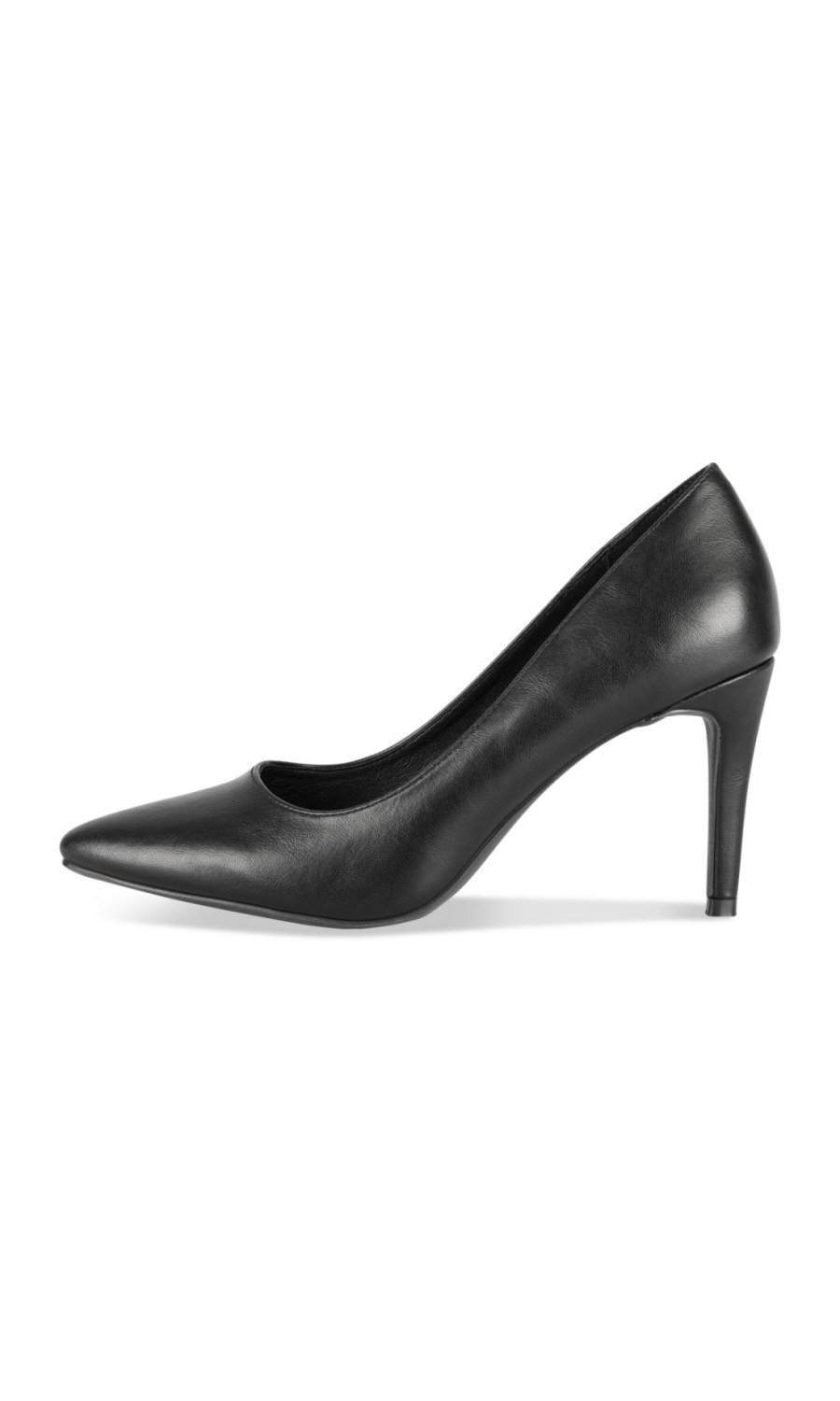 Black pointed stiletto 8 cm pumps