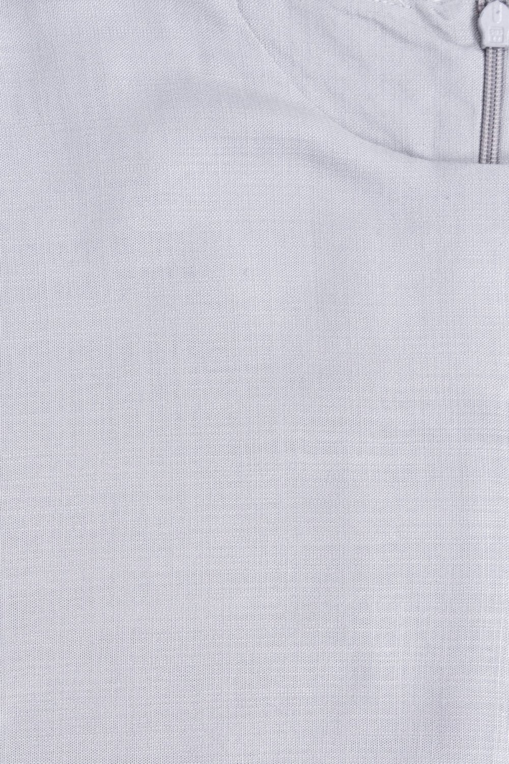 Pleated tie-waist maxi dress - Grey
