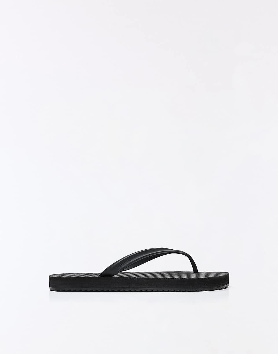 Sandales plates style tongs - Noir