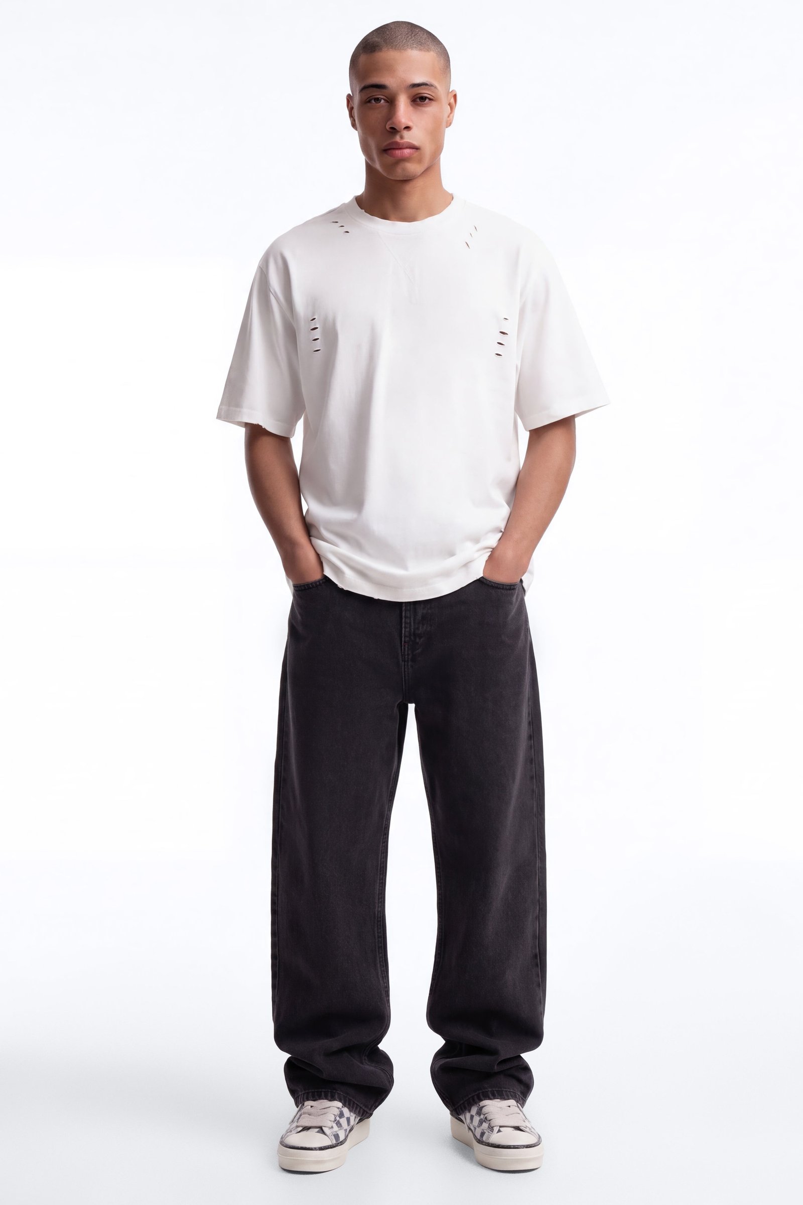 T-shirt usé délavé