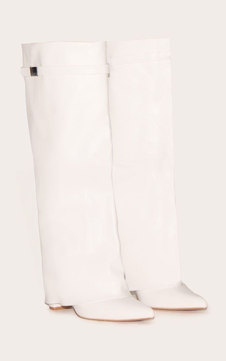 Bottes hautes à bout pointu et talon bloc