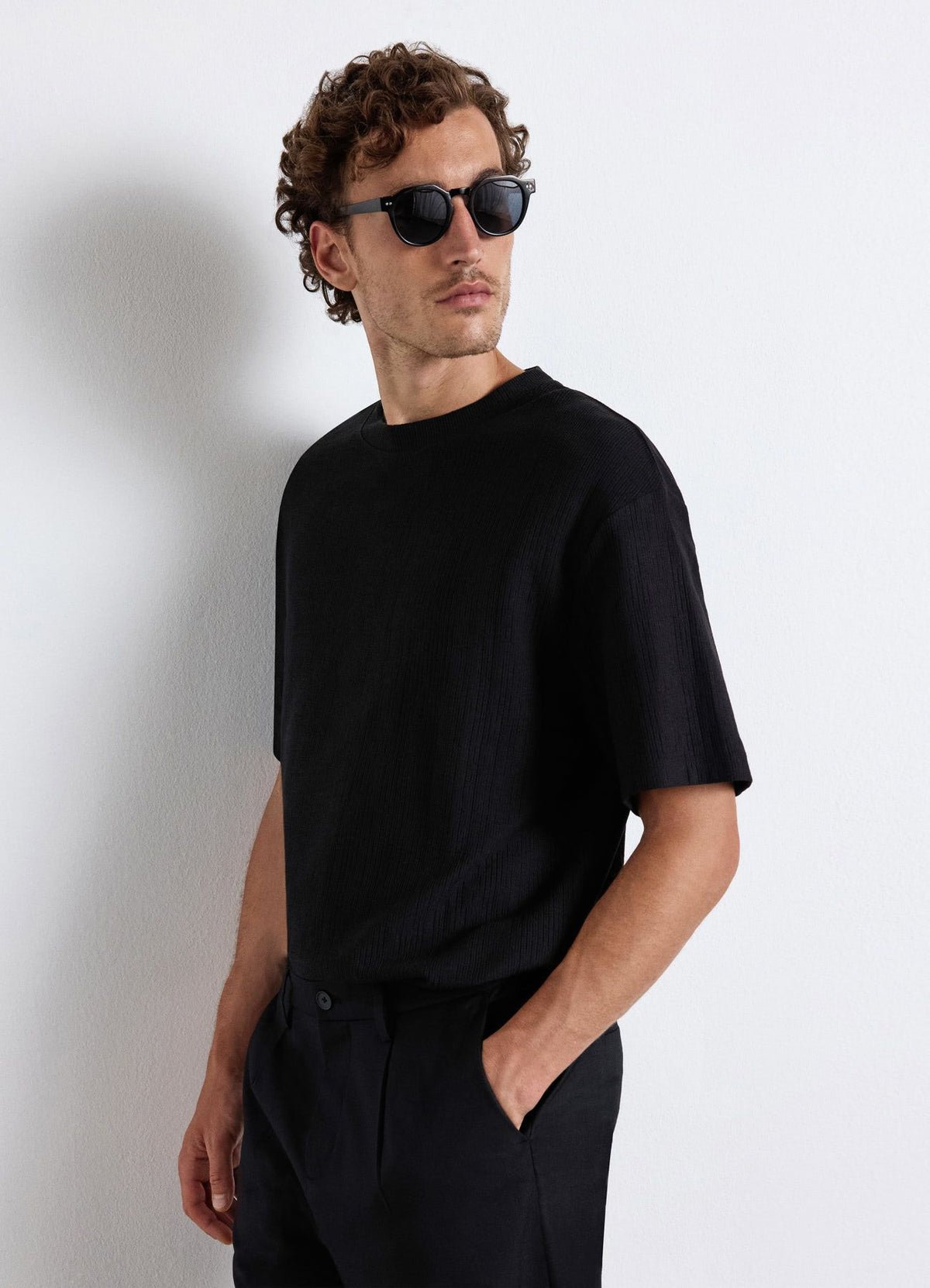 T-shirt gaufré coupe mrt7a