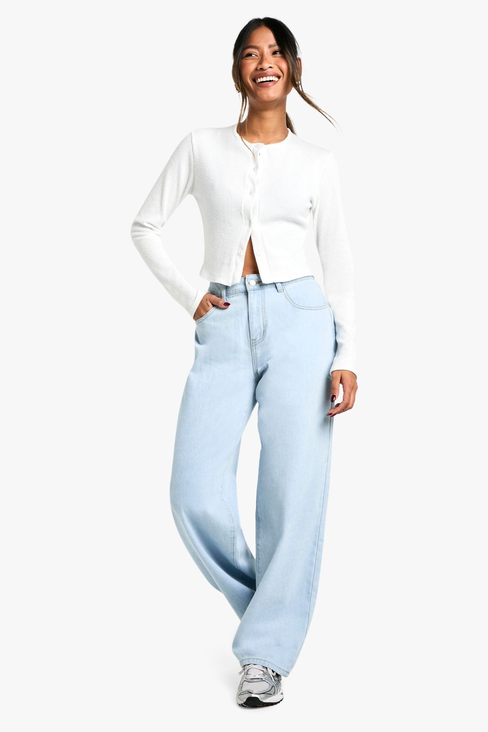Jean baggy bleu très clair