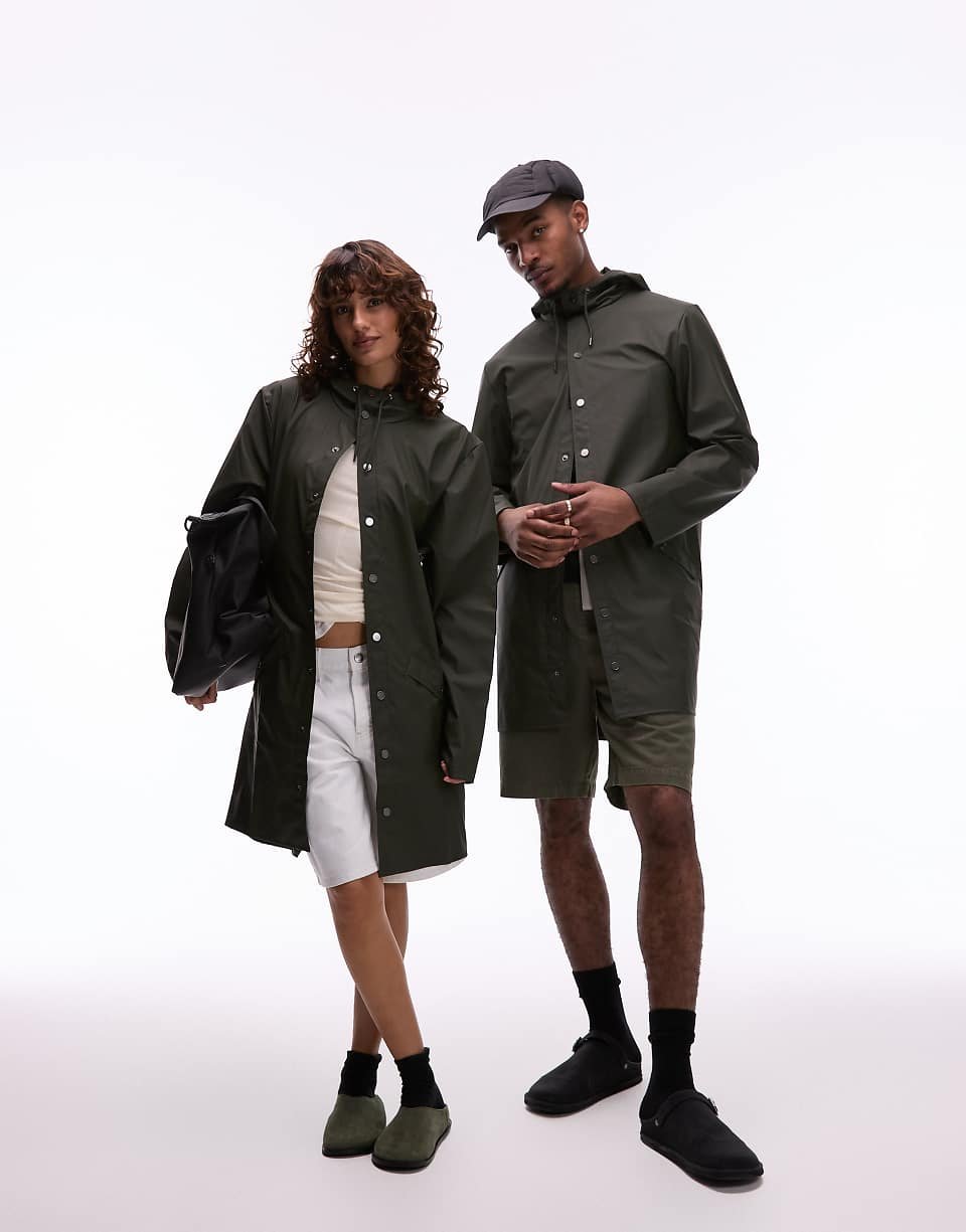 12020 - Veste unisexe imperméable longue - Vert