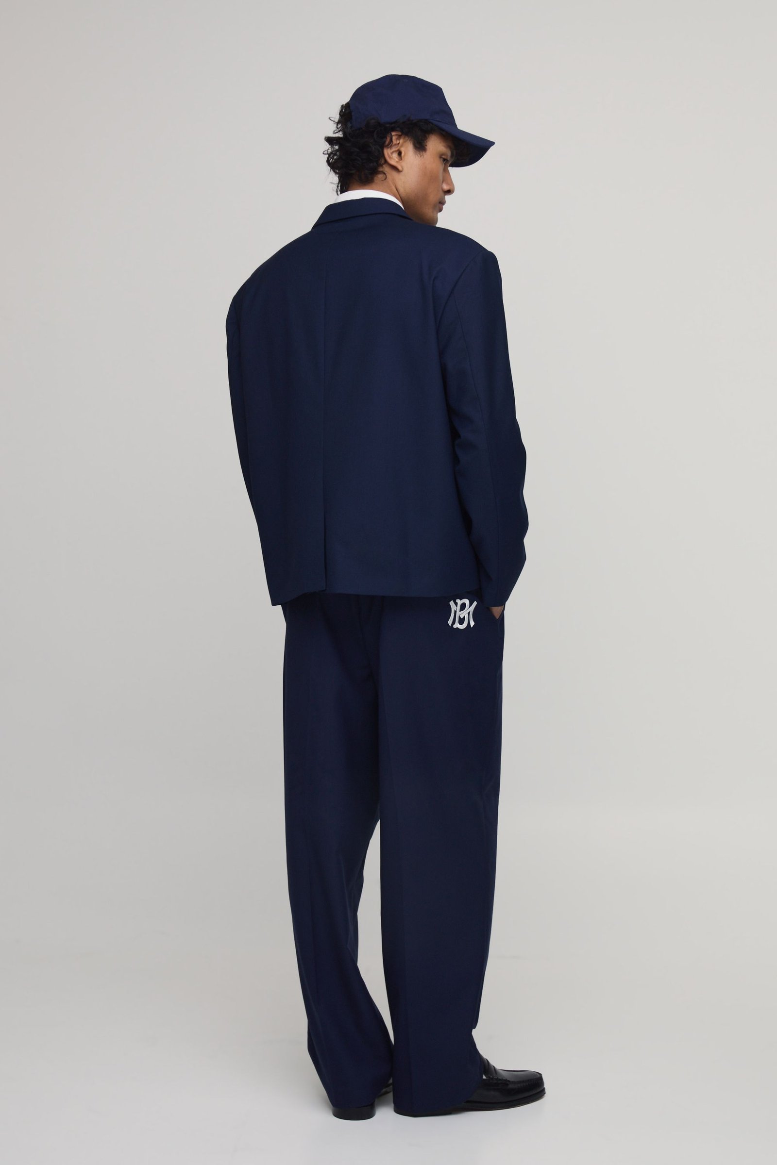 Pantalon tailleur b pinces mtrrez coupe décontractée