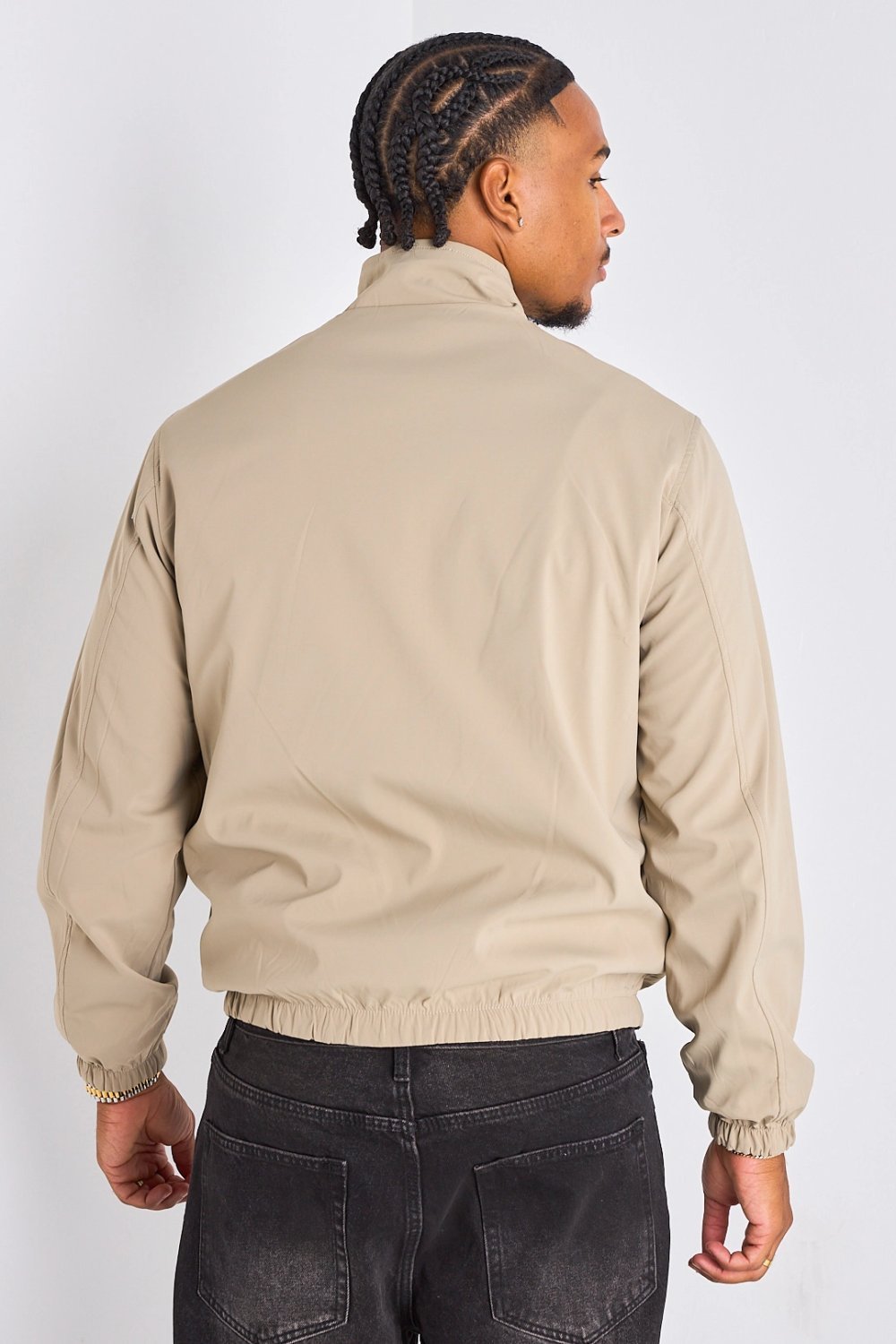 Reversible black and beige jacket
