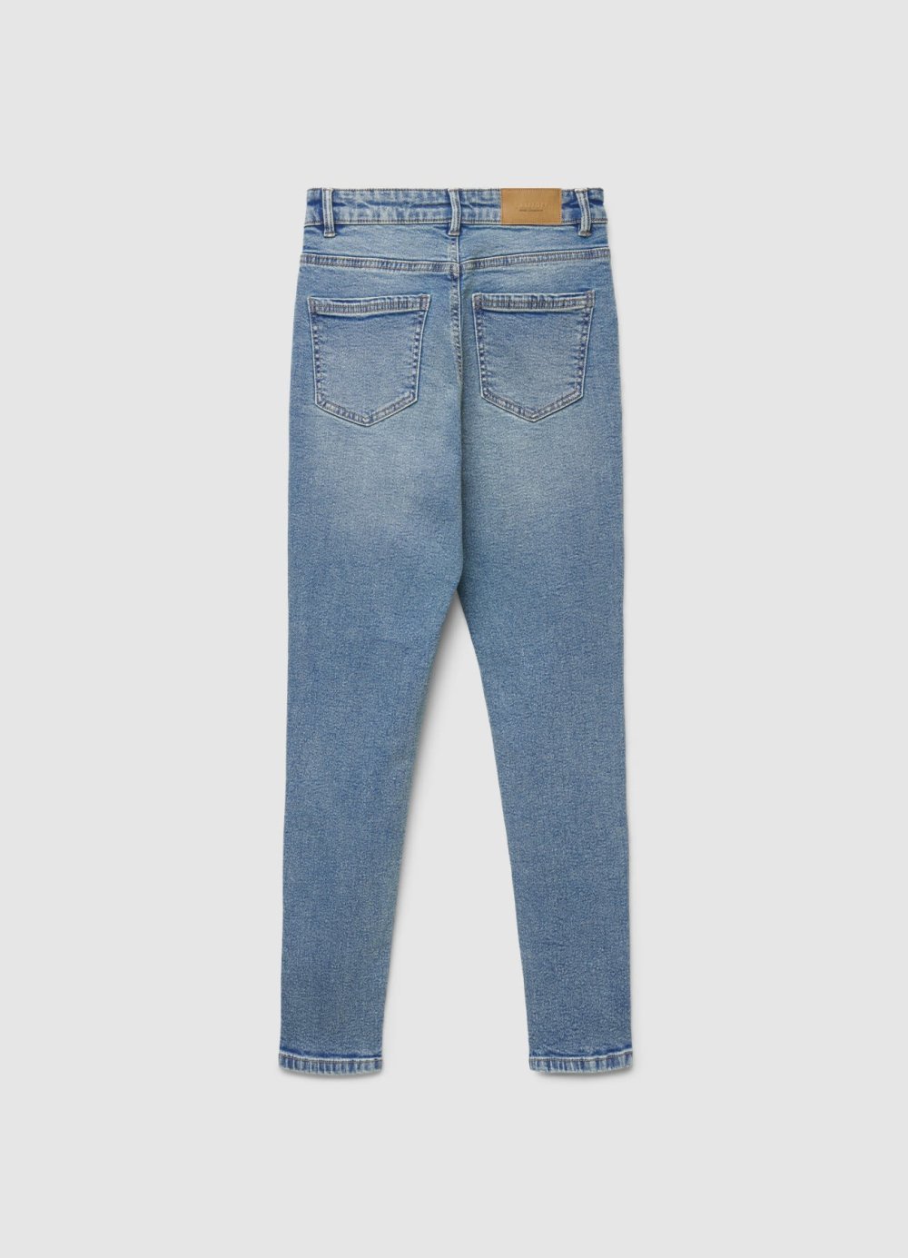 Five-pocket mid-rise skinny jeans