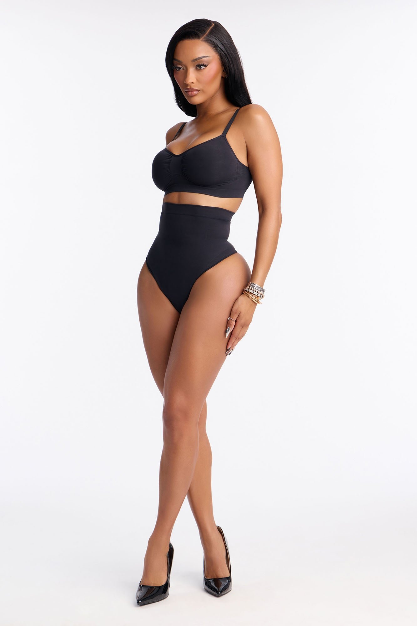 String gainant taille haute compression 9wiya