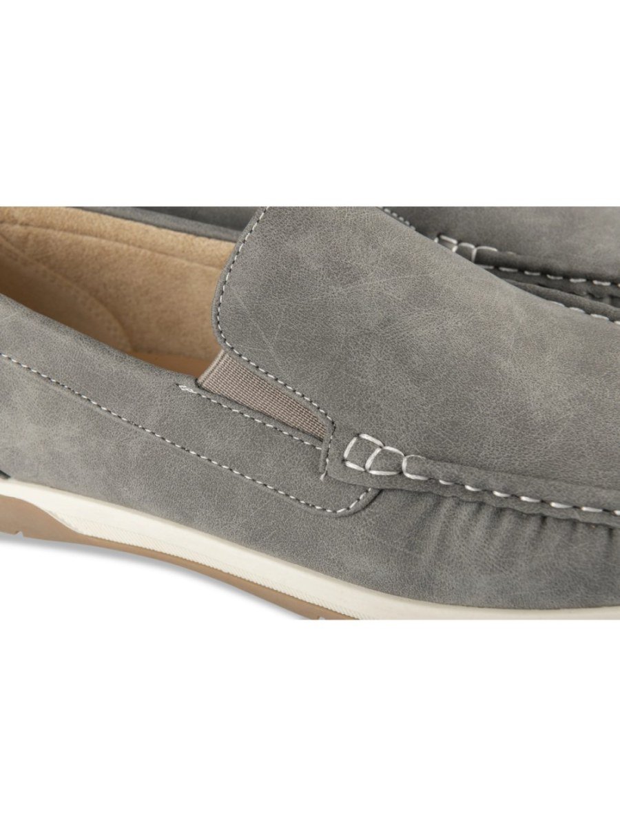 Mocassins semelle bicolore gris