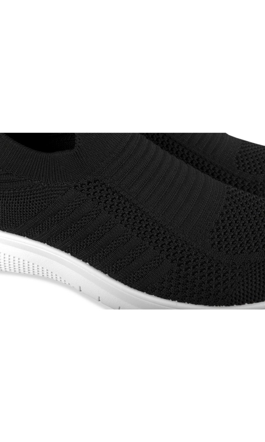 Baskets chaussettes semelle blanche noires
