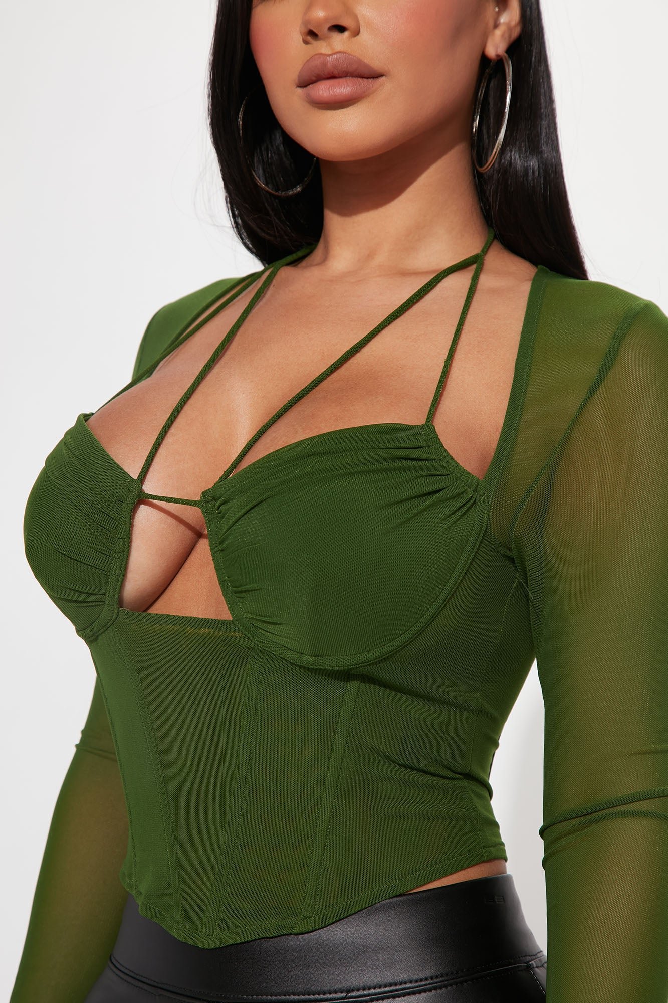 Top corset mesh