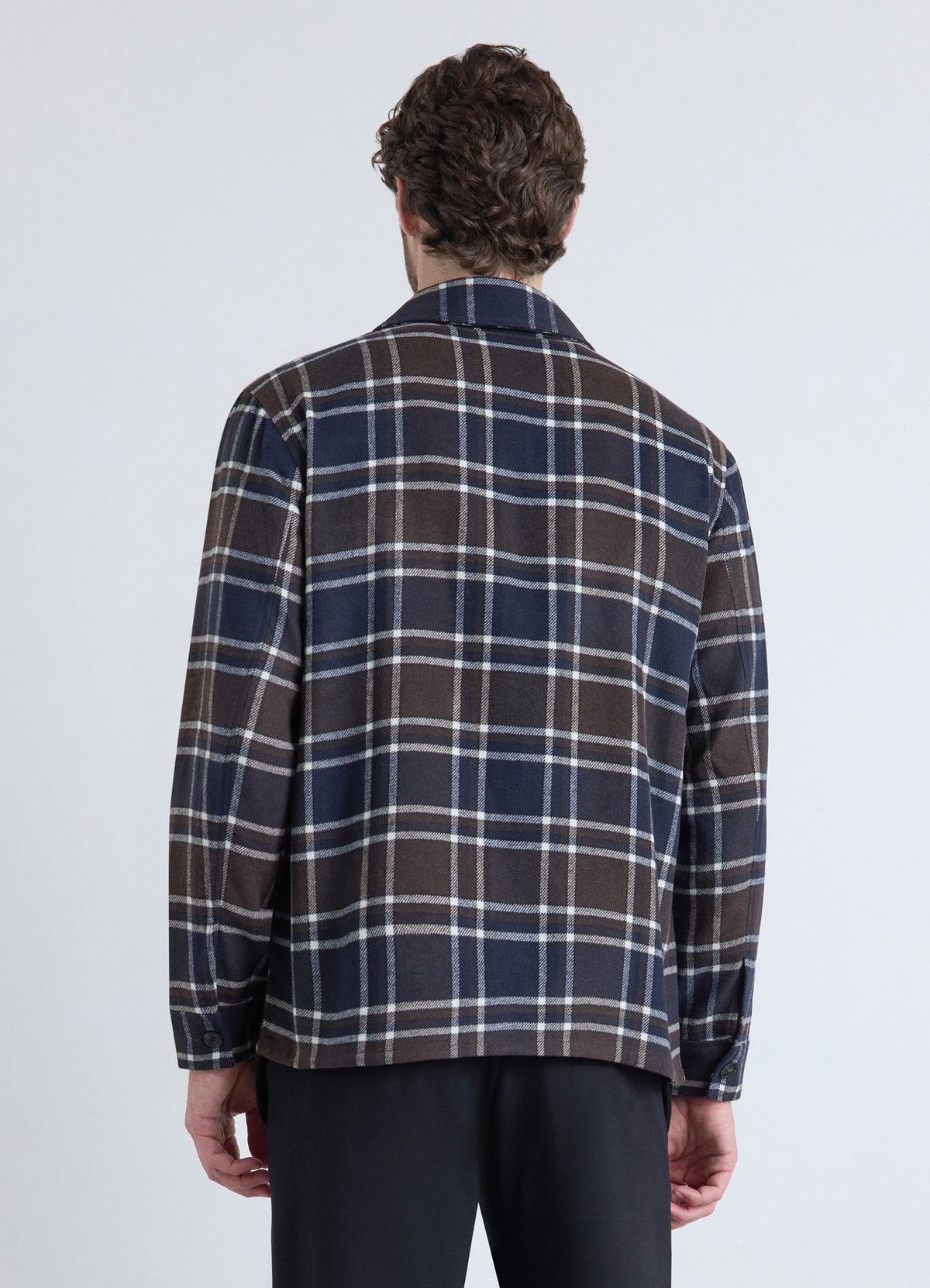 Brown checked overshirt
