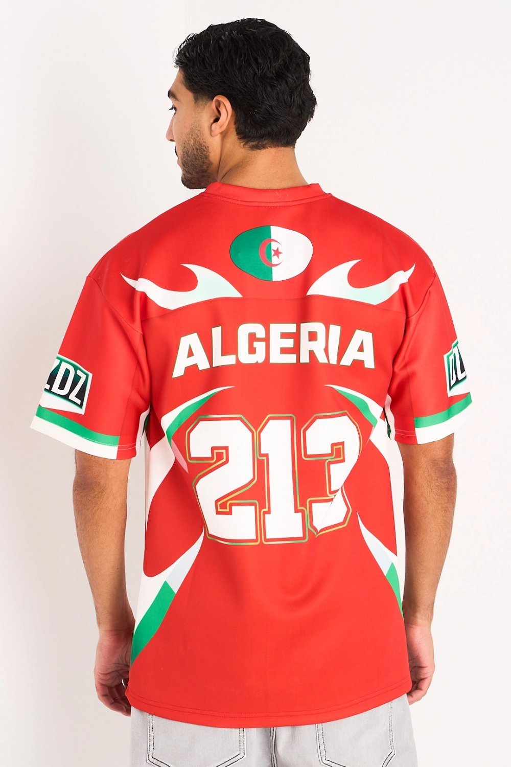 Red two-tone Algeria 213 tee