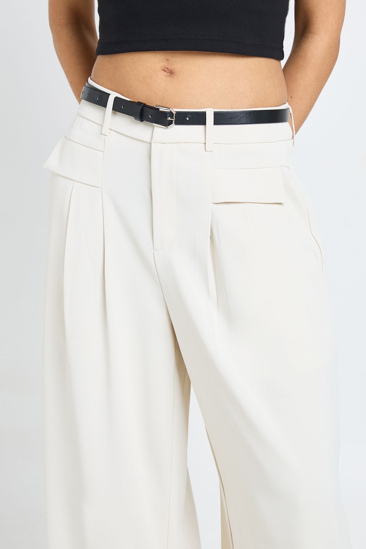 Serwal tall fluide b rjlin wsa3in w ceinture